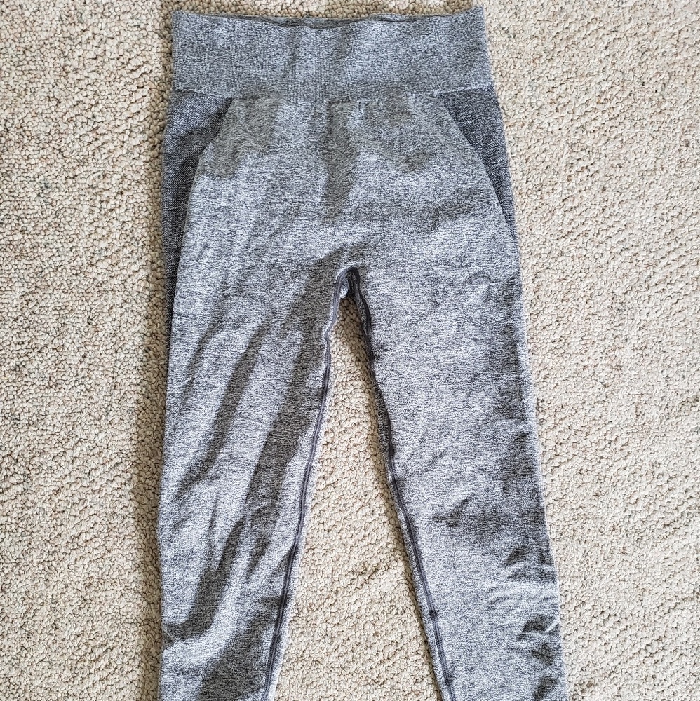 Gymshark grey and pink high waisted flex